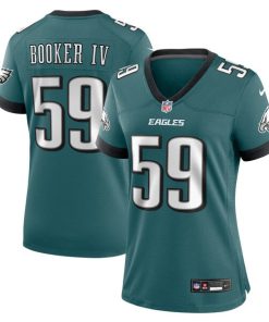 Thomas Booker IV Philadelphia Eagles Nike Women's Team Game Jersey - Midnight Green