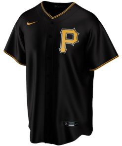 Alternative view of Pittsburgh Pirates Nike Youth Alternate Replica Team Jersey - Black