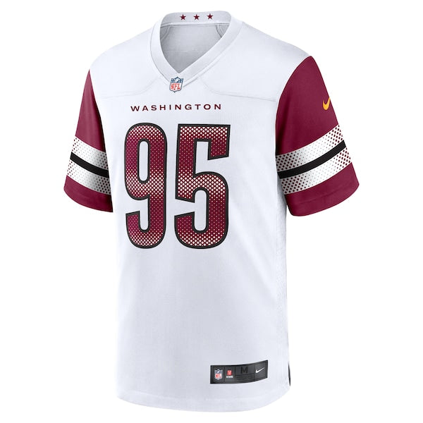 Jer'Zhan Newton Washington Commanders Nike Game Jersey - White - Image 3