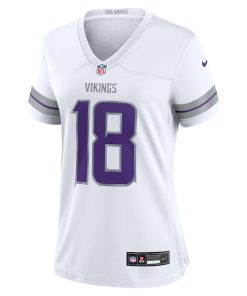 Alternative view of Justin Jefferson Minnesota Vikings Nike Women's Alternate Game Player Jersey - White