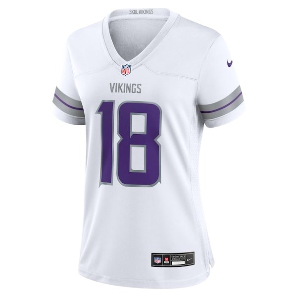 Justin Jefferson Minnesota Vikings Nike Women's Alternate Game Player Jersey - White - Image 2