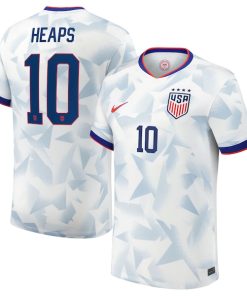 Lindsey Heaps USMNT Nike Youth 2025 Home Replica Player Jersey - White