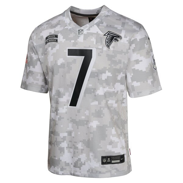 Bijan Robinson Atlanta Falcons Nike Youth 2024 Salute to Service Game Jersey - Arctic Camo - Image 2
