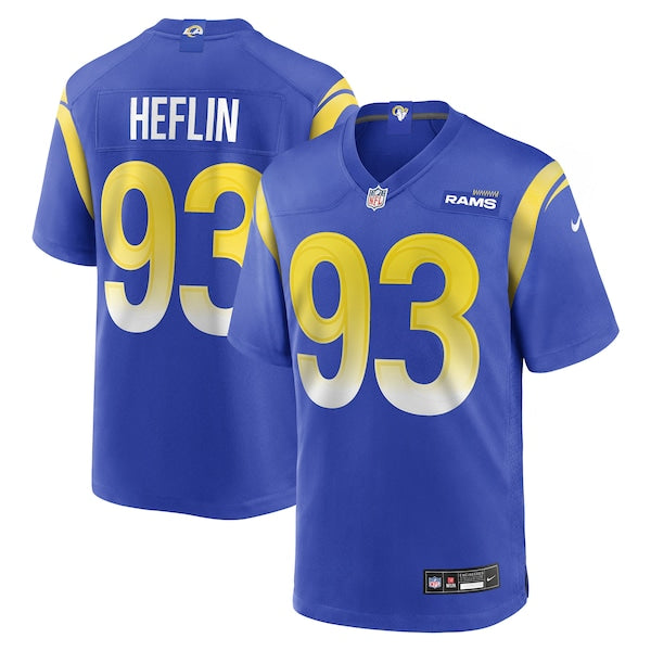 Jack Heflin Los Angeles Rams Nike Team Game Jersey - Royal