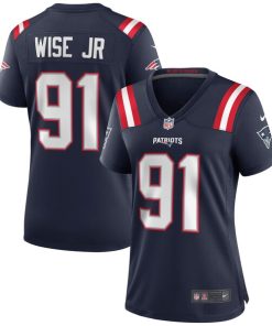 Deatrich Wise Jr. New England Patriots Nike Women's Game Jersey - Navy