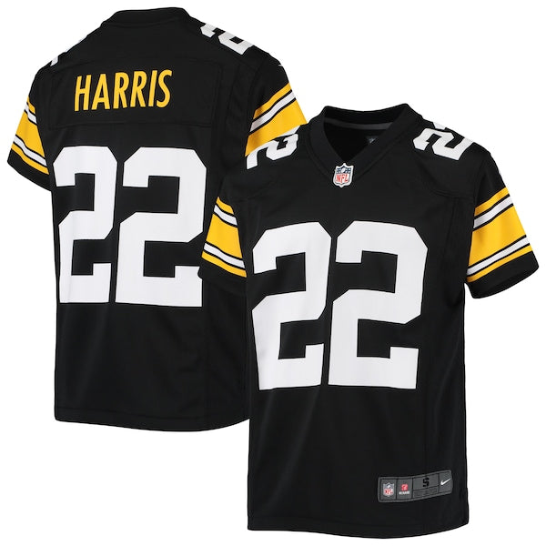 Najee Harris Pittsburgh Steelers Nike Youth Game Jersey - Black/White - Image 2
