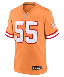 Alternative view of Derrick Brooks Tampa Bay Buccaneers Nike Throwback Game Jersey - Orange