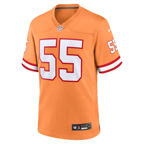Derrick Brooks Tampa Bay Buccaneers Nike Throwback Game Jersey - Orange - Image 2