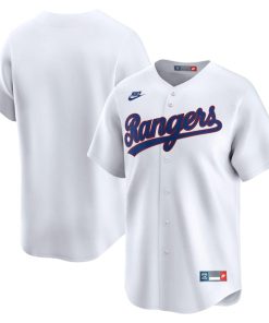 Texas Rangers Nike Throwback Cooperstown Collection Limited Jersey - White