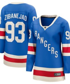 Mika Zibanejad New York Rangers  Women's Centennial Breakaway Jersey - Blue