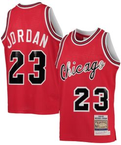 Youth Chicago Bulls Michael Jordan Red 1984/85 Hardwood Classics Authentic Jersey