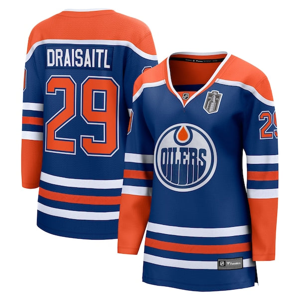 Leon Draisaitl Edmonton Oilers Women's 2025 Stanley Cup Final Home Breakaway Jersey - Royal