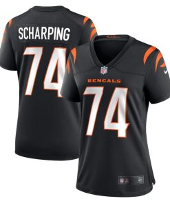 Max Scharping Cincinnati Bengals Nike Women's Game Player Jersey - Black