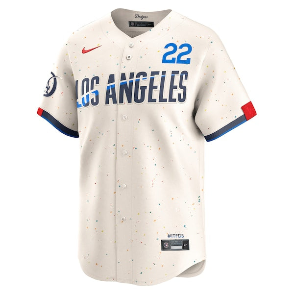 Clayton Kershaw Los Angeles Dodgers Nike 2024 City Connect Limited Player Jersey - Cream - Image 2