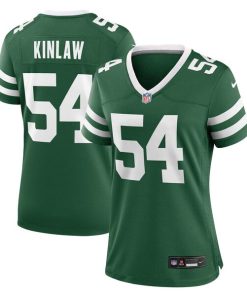 Alternative view of Javon Kinlaw New York Jets Nike Women's Team Game Jersey - Legacy Green
