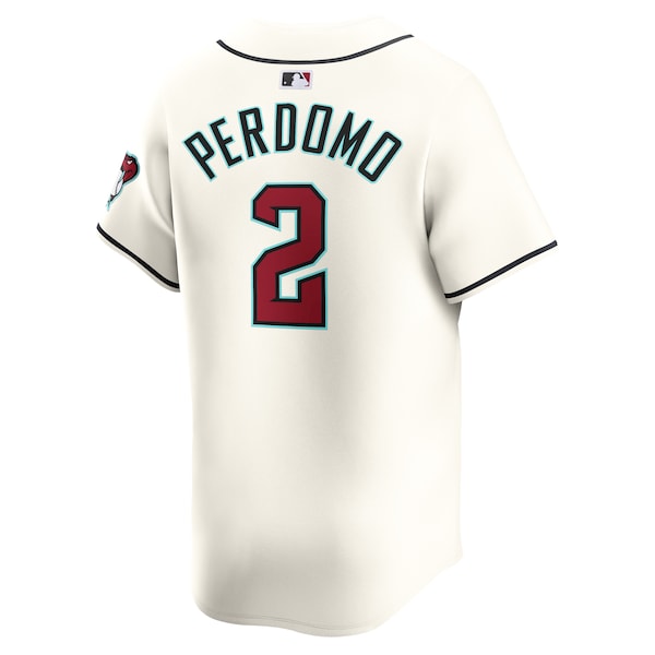 Geraldo Perdomo Arizona Diamondbacks Nike Home Limited Player Jersey - White - Image 3