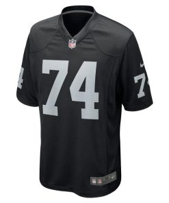Alternative view of Kolton Miller Las Vegas Raiders Nike Game Jersey - Black