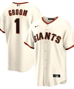 San Francisco Giants Nike #1 Groom Home Replica Jersey - White