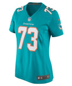 Alternative view of Austin Jackson Miami Dolphins Nike Women's Game Jersey - Aqua