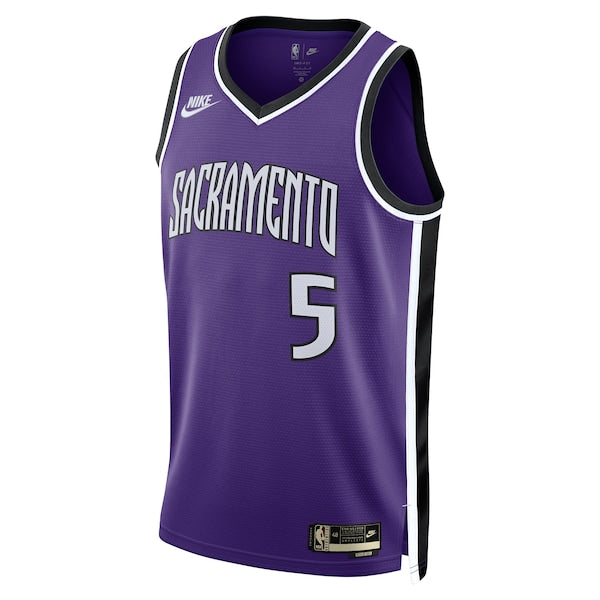 De'Aaron Fox Sacramento Kings Nike Unisex 2024/25 Swingman Jersey - Purple - Classic Edition - Image 2