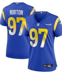 Bill Norton Los Angeles Rams Nike Women's Team Game Jersey -  Royal