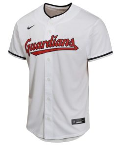 Alternative view of Shane Bieber Cleveland Guardians Nike Youth Home Game Player Jersey - White
