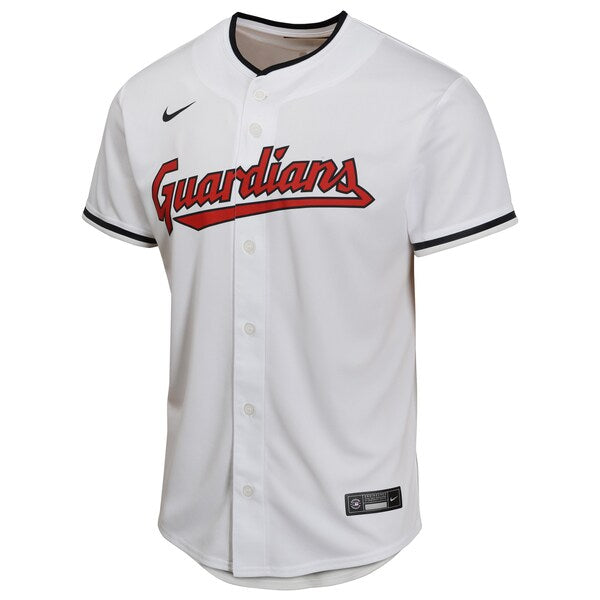 Shane Bieber Cleveland Guardians Nike Youth Home Game Player Jersey - White - Image 2