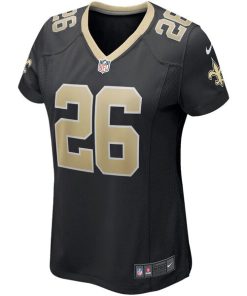 Alternative view of Deuce McAllister New Orleans Saints Nike Women's Game Retired Player Jersey - Black