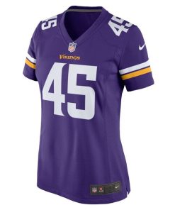 Alternative view of Troy Dye Minnesota Vikings Nike Women's Game Jersey - Purple