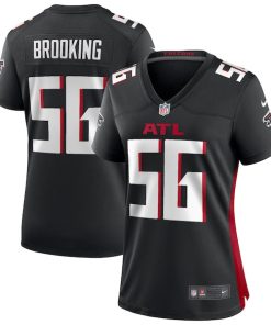 Keith Brooking Atlanta Falcons Nike Women's Game Retired Player Jersey - Black