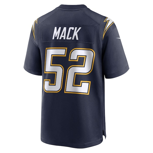 Khalil Mack Los Angeles Chargers Nike Alternate Super Chargers Game Player Jersey - Navy/Gold - Image 4