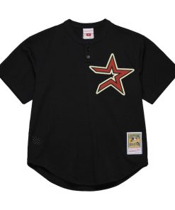 Alternative view of Craig Biggio Houston Astros Cooperstown Mesh Batting Practice Jersey - Black