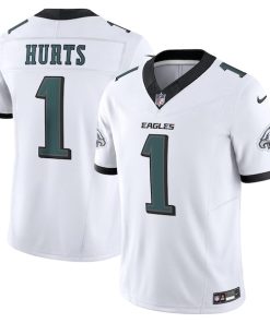 Alternative view of Jalen Hurts Philadelphia Eagles Nike Vapor F.U.S.E. Limited Jersey - White/Green/Kelly Green