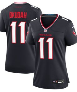Jeff Okudah Houston Texans Nike Women's Team Game Jersey -  Navy