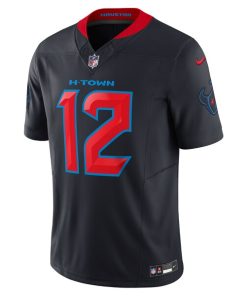 Alternative view of Nico Collins Houston Texans Nike Alternate 2 Vapor F.U.S.E. Limited Jersey - Navy