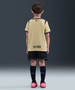 Alternative view of Barcelona Nike Youth 2025/26 Stadium Kit Set - Gold