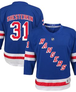 Alternative view of Igor Shesterkin New York Rangers Youth Home Replica Player Jersey - Blue/Navy