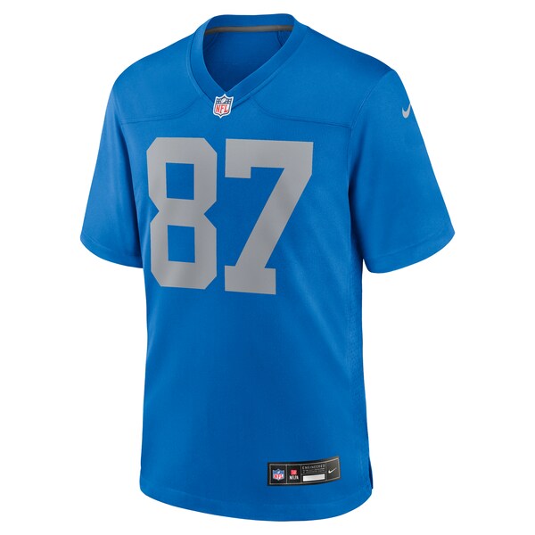 Sam LaPorta Detroit Lions Nike Alternate Game Jersey - Blue - Image 2
