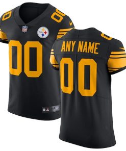 Pittsburgh Steelers Nike Vapor Untouchable Elite Custom Color Rush Jersey - Black
