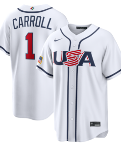 Corbin Carroll USA Baseball Nike 2026 World Baseball Classic Home Stadium Jersey - White