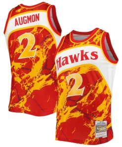 Stacey Augmon Atlanta Hawks 1991/92 Hardwood Classics Marble Swingman Jersey - Red