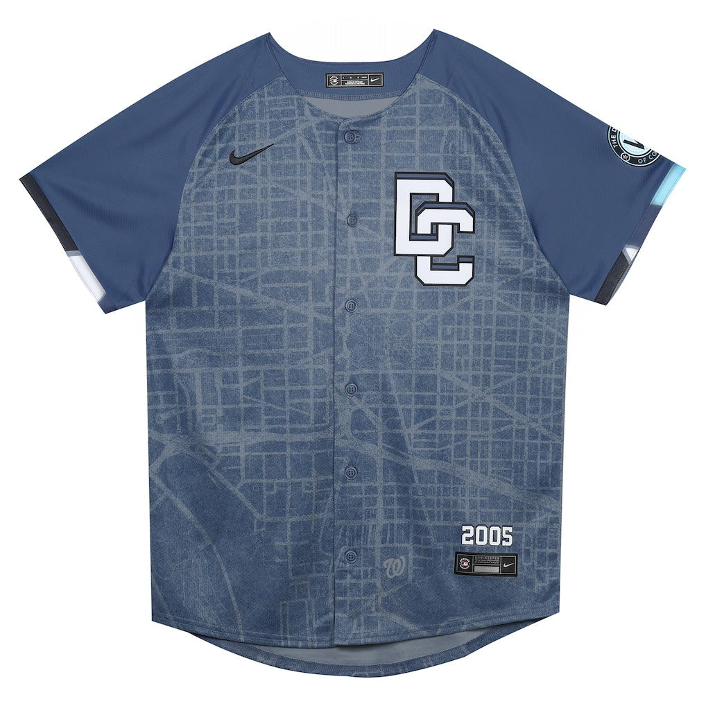 CJ Abrams Washington Nationals Nike Preschool City Connect 2025 Limited Jersey - Blue - Image 3
