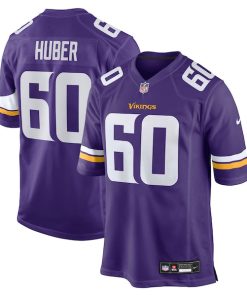 Joe Huber Minnesota Vikings Nike Team Game Jersey -  Purple