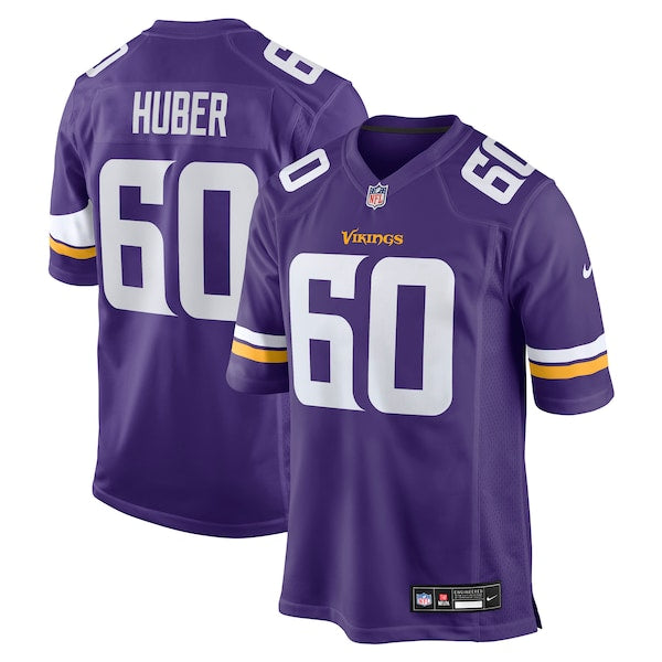 Joe Huber Minnesota Vikings Nike Team Game Jersey - Purple