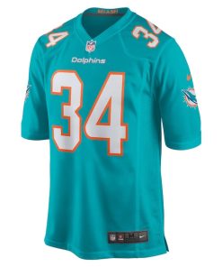 Alternative view of Tino Ellis Miami Dolphins Nike Home Game Player Jersey - Aqua