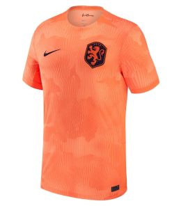 Alternative view of Netherlands Women's National Team Nike 2023 Home Stadium Replica Jersey - Orange