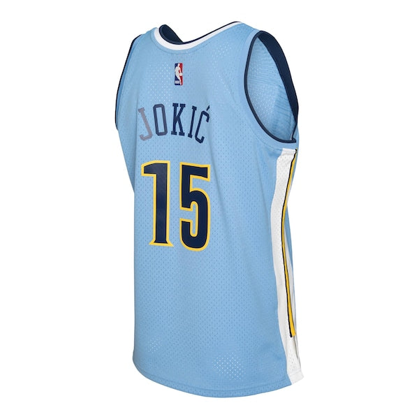 Nikola Jokic Denver Nuggets 2016/17 Swingman Jersey - Light Blue - Image 4