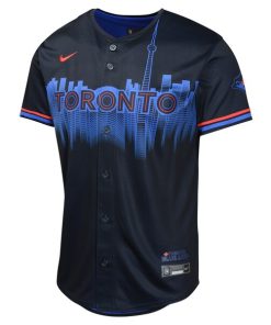 Alternative view of Toronto Blue Jays Nike Youth 2024 City Connect Limited Jersey - Black