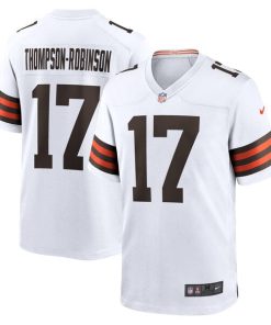 Alternative view of Dorian Thompson-Robinson Cleveland Browns Nike  Game Jersey -  White/Brown
