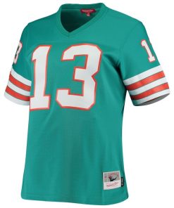 Alternative view of Dan Marino Miami Dolphins Women's 1984 Legacy Replica Jersey - Aqua